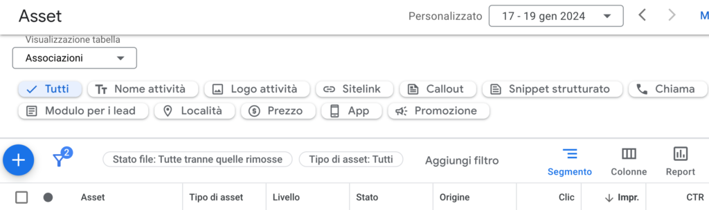 Pubblicità su Google estensioni